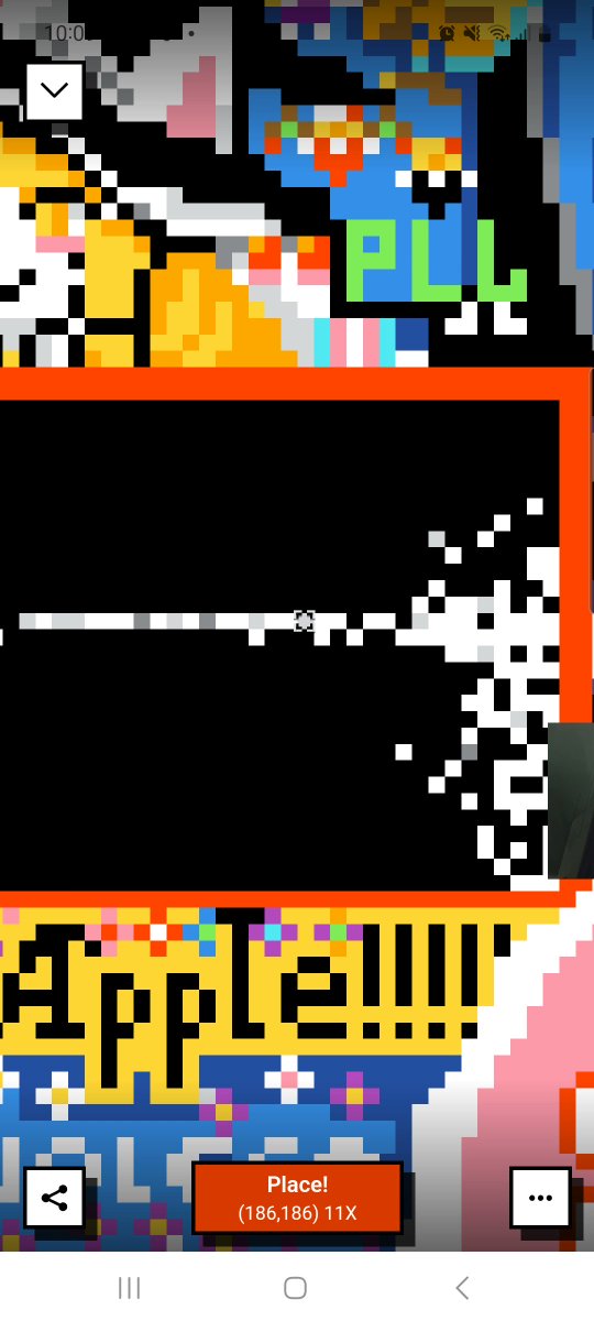 my findings in r/place 2023 day 3,  a thread!!!!!!! xenophobic touhou fans have taken revenge on canada (i wasntmeant to record this with audio) https://t.co/QnmOaACC73