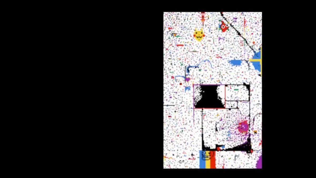 RT @MrFoxWasTaken: They really animated the entirety of Bad Apple on r/place https://t.co/mApppQWxBW