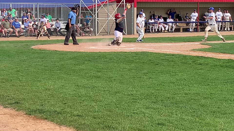 Kip Kovar on Twitter "Chris Bullis tries to steal home on a throw back