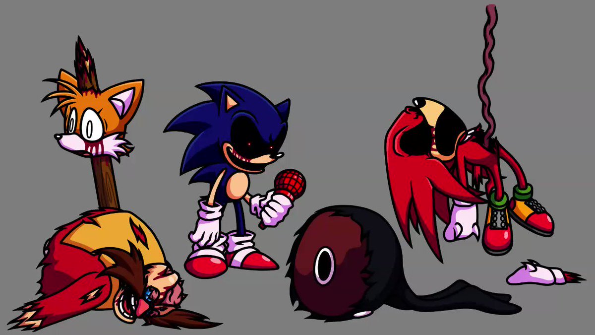 Tail's Halloween Sonic.EXE FNF Vs Tails & Knuckles