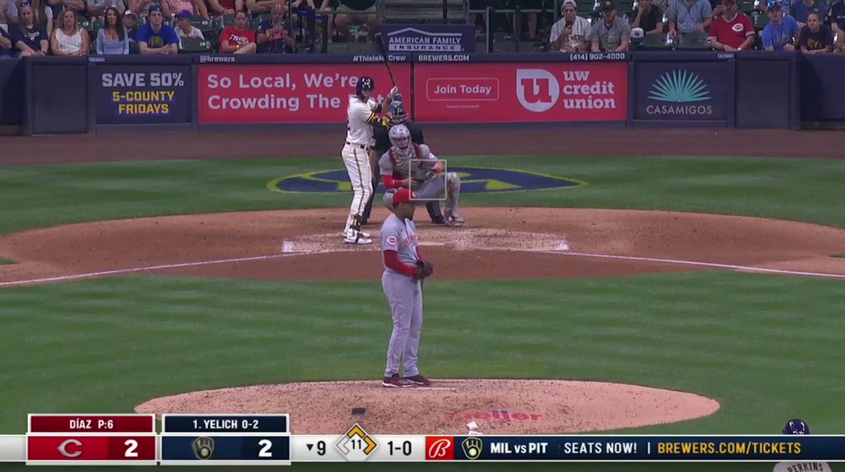 RT @TalkinBaseball_: Christian Yelich walks it off! The Brewers snap the Reds' five-game win streak https://t.co/sqOWpTT8Rq