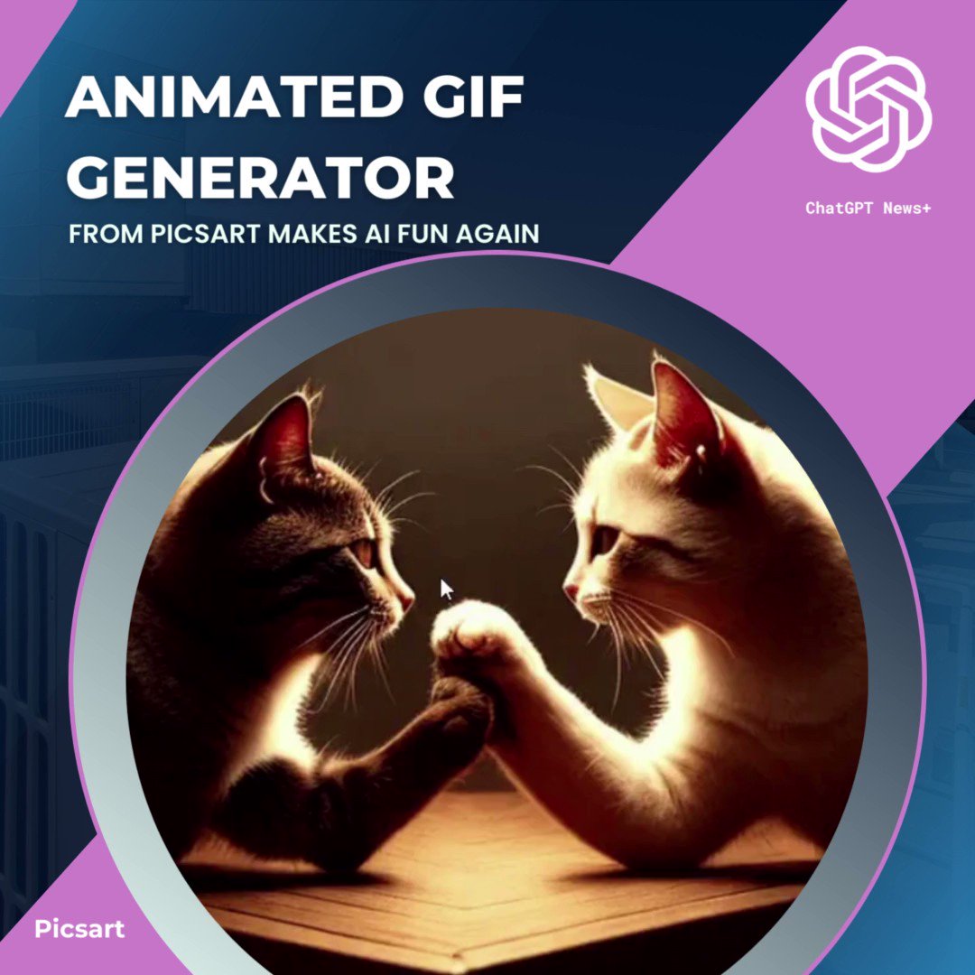 Animated GIF generator from Picsart makes AI fun again