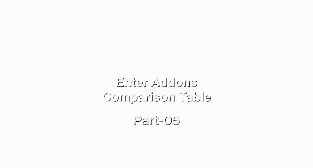 How to use the comparison table widget of Enter Addons. (Part-5)
 
https://t.co/8eOwCEFwLD
 
 #ecommerce #business #laravel #vuejs #ShopifyAlternatives #website #webdevelopers #webmarketing #webdesign #laraveldevelopers #phplaravel #webdeveloper #wordpress #wordpressdevelope https://t.co/mSwqdp1Xe0