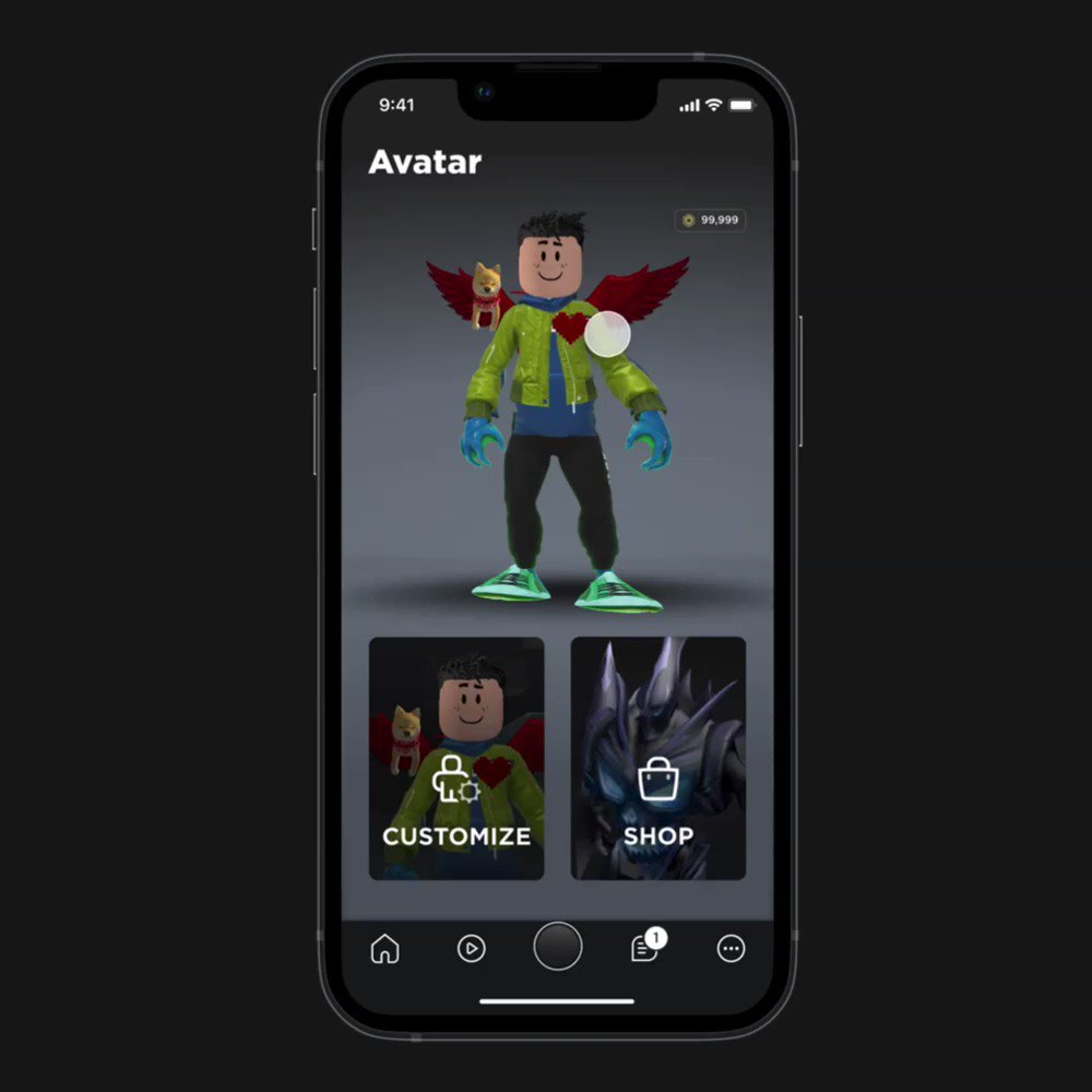 Focus :) on X: New #Roblox Mobile Avatar Editor is out on iOS