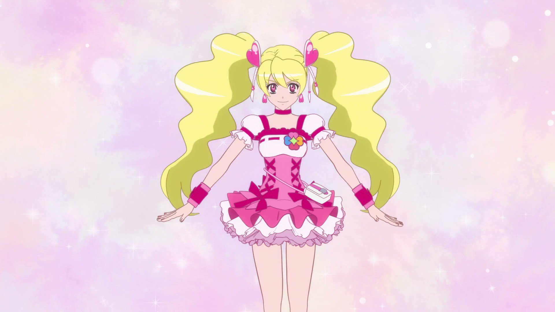 Cure Peach 💖💖💖 She was finally featured on today's Precure ED. Fresh was  one the first seasons I watch. I love it 💖 #precure #prettycure…