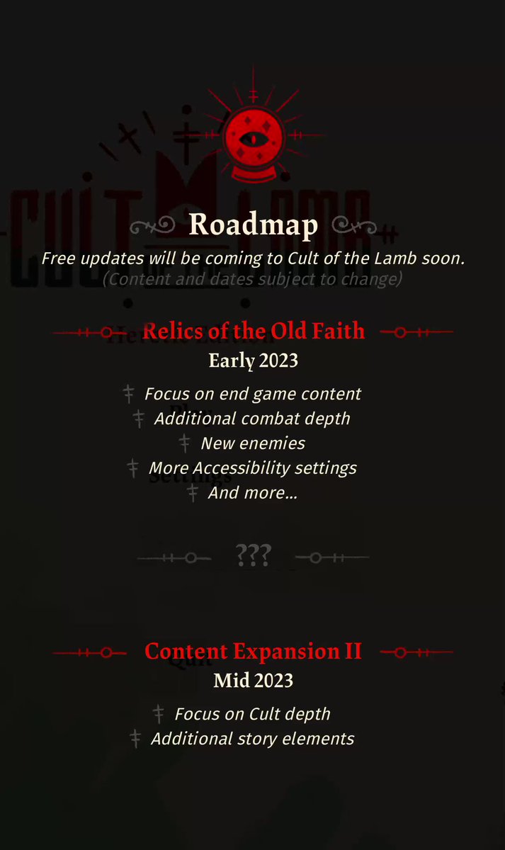 Cult of the Lamb to Get Significant Free Sins of the Flesh Update in 2024 - IGN