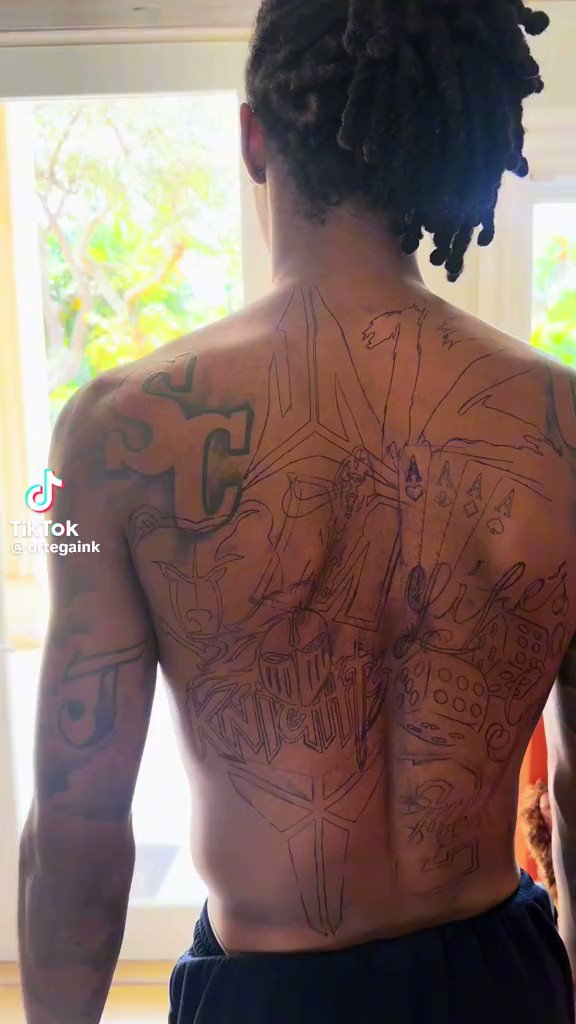 Close up details on Ja Morant's new tattoos 🏀🔥