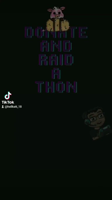 Donate and raid a thon on twitch  Today!!!!  Come check out this amazing event I'm hosting to help a<a href="/tag/charity"class="tags"><span>#charity</span></a><a href="/tag/gamers"class="tags"><span>#gamers</span></a><a href="/tag/raid"class="tags"><span>#raid</span></a><a href="/tag/gofundme"class="tags"><span>#gofundme</span></a><a href="/tag/streamers"class="tags"><span>#streamers</span></a><a href="/tag/ttv"class="tags"><span>#ttv</span></a>