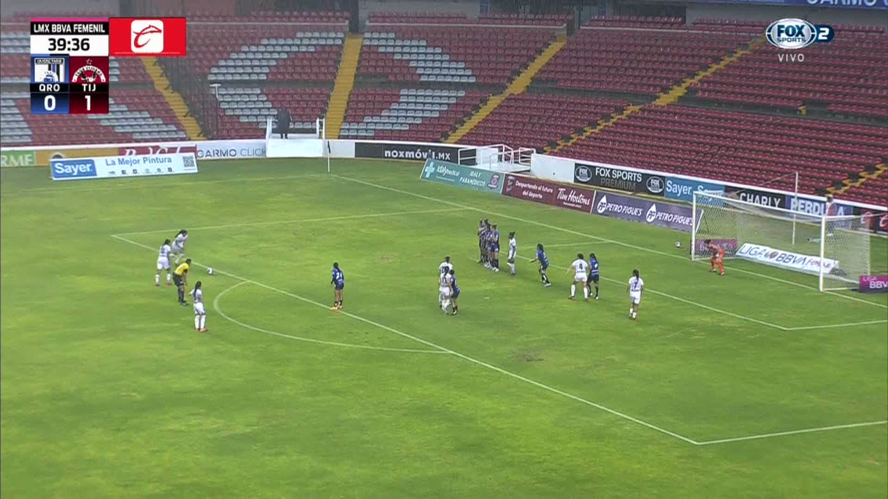 ¡¡¡G⚽LAZ⚽!!!QUÉ TIRO, ‘SANJU’. 🤯🆙 Así aumentó la ventaja en el marcador Tijuana.#VamosPorEllas👊🏼”