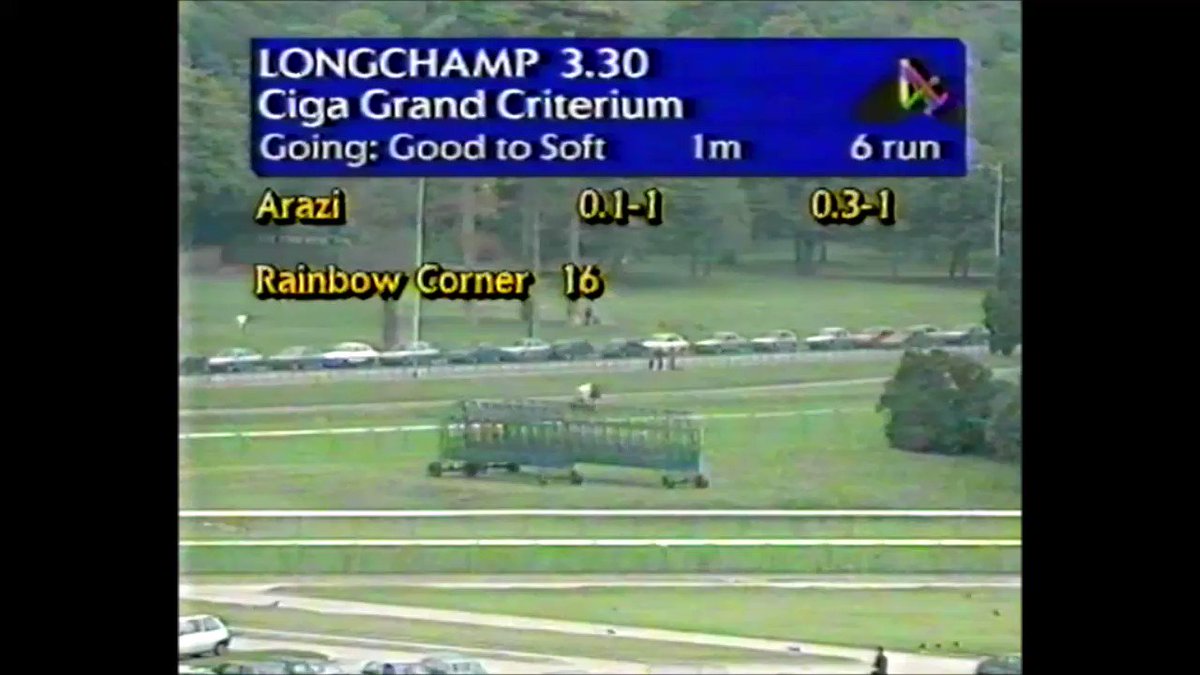 History of Horse Racing on X: 1991 Grand Criterium - Arazi https