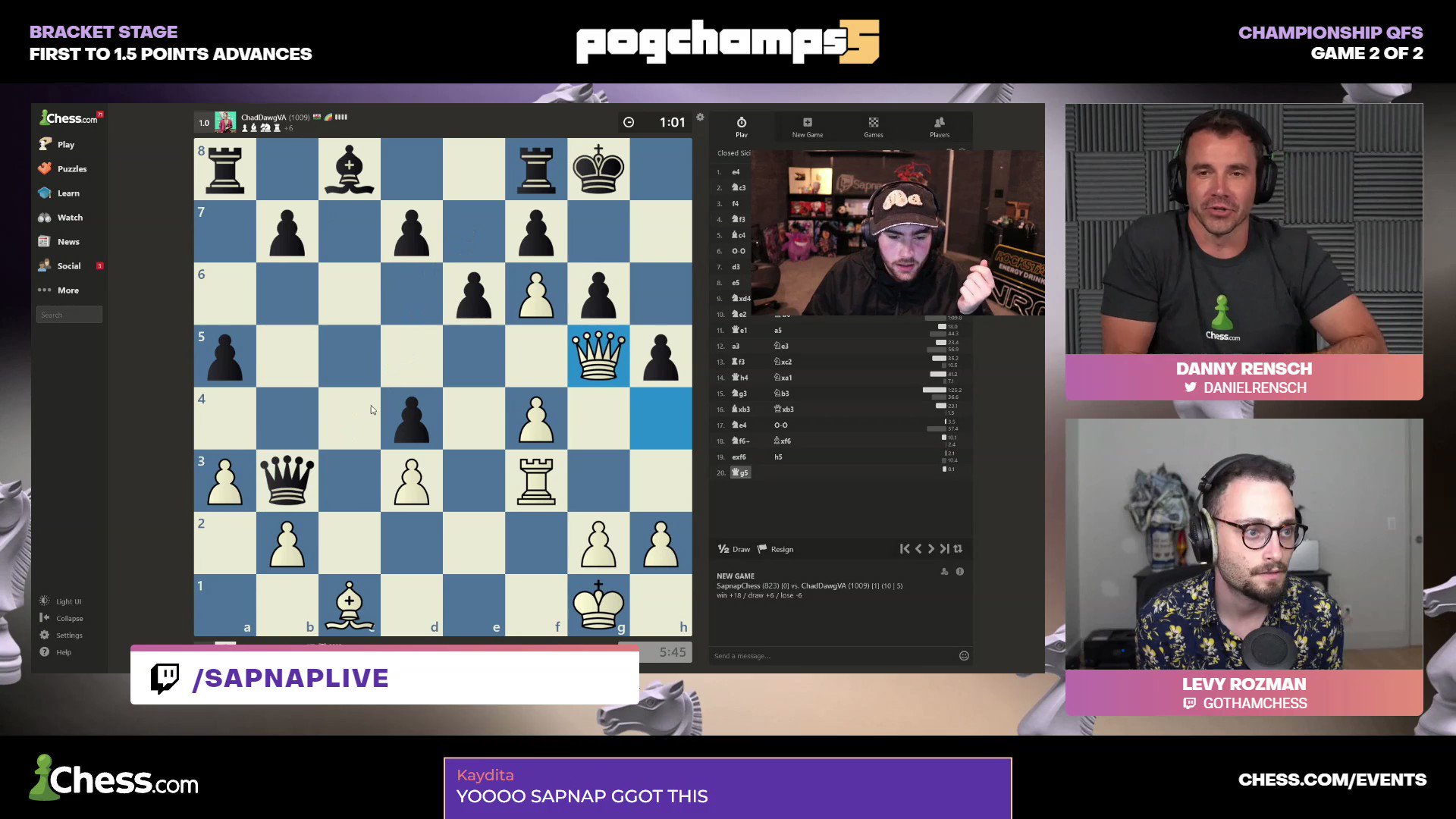 Chess.com on X: Congratulations to @sapnap for winning his match