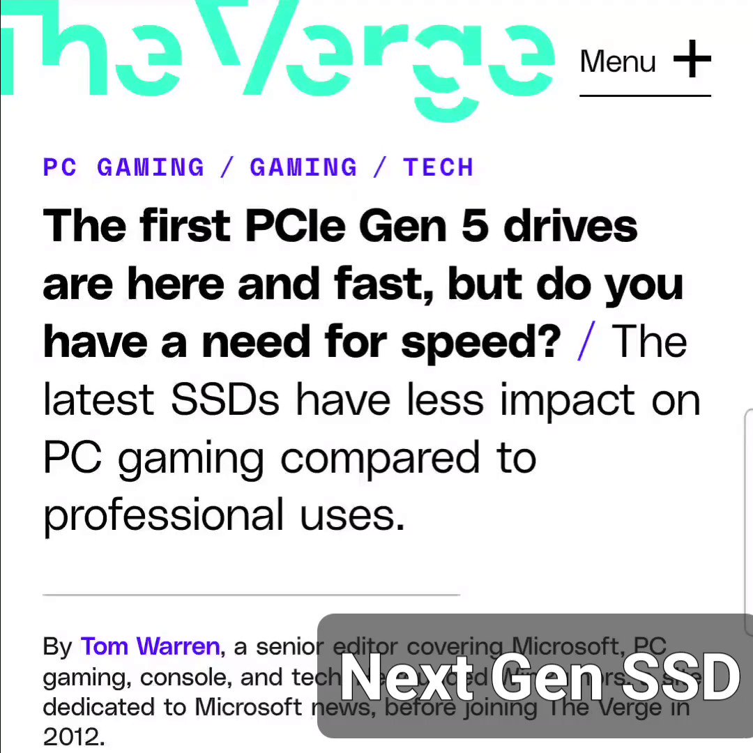 The first PCIe Gen 5 drives are here and fast, but do you have a need for speed? - The Verge
