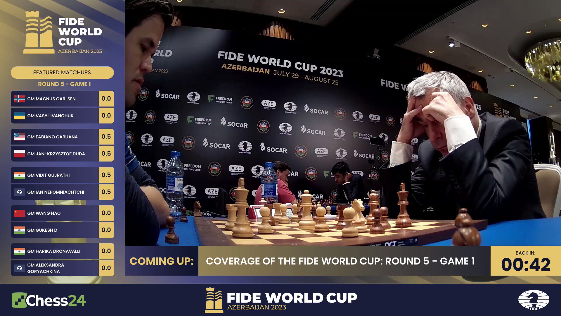 chess24.com on X: The last moments as @MagnusCarlsen wins the 2023  #FIDEWorldCup, the final feather in his cap!  / X