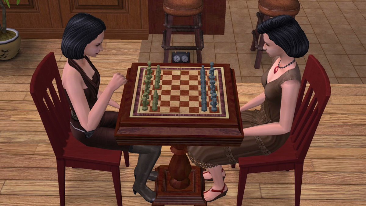 have 2 sims play a long chess game
