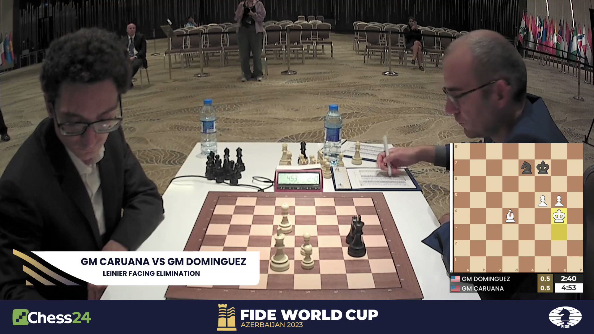 Caruana eliminates Dominguez, advances to semifinals at the 2023 FIDE World Cup : r/chess