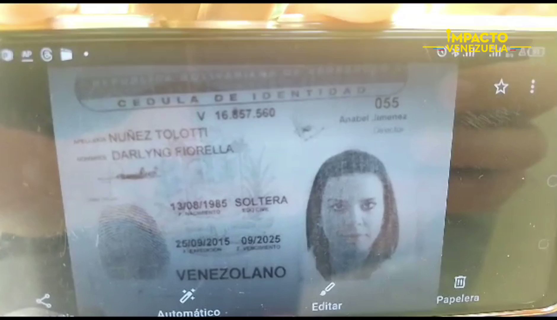 ImpactoVenezuela on Twitter: "#18Ago 🚓 ¡EN INVESTIGACIÓN! El Cicpc inició las investigaciones para determinar las circunstancias en las cuales perdió la vida la periodista Darlyn Núñez, de 38 años, al caer al