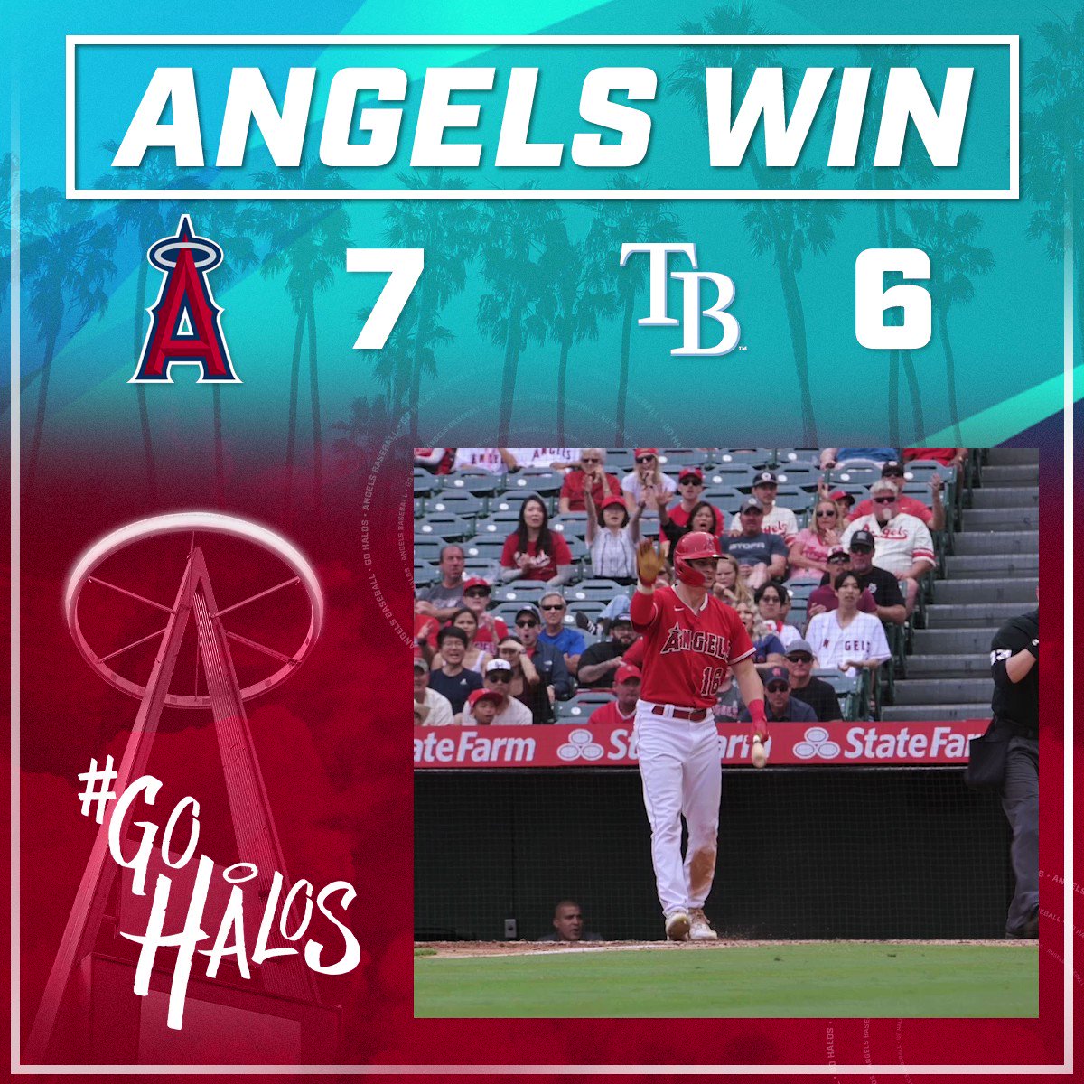 Los Angeles Angels on X: Got Game 1 ☑️ #GoHalos