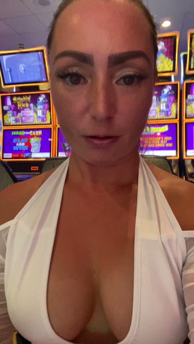 Tits out at the casino.. maybe I should rub them on the screen for luck lmao #publicflashing #titsout<a href="/tag/publicnudity"class="tags"><span>#publicnudity</span></a><a href="/tag/flashing"class="tags"><span>#flashing</span></a><a href="/tag/publicflashing"class="tags"><span>#publicflashing</span></a><a href="/tag/titsout"class="tags"><span>#titsout</span></a>