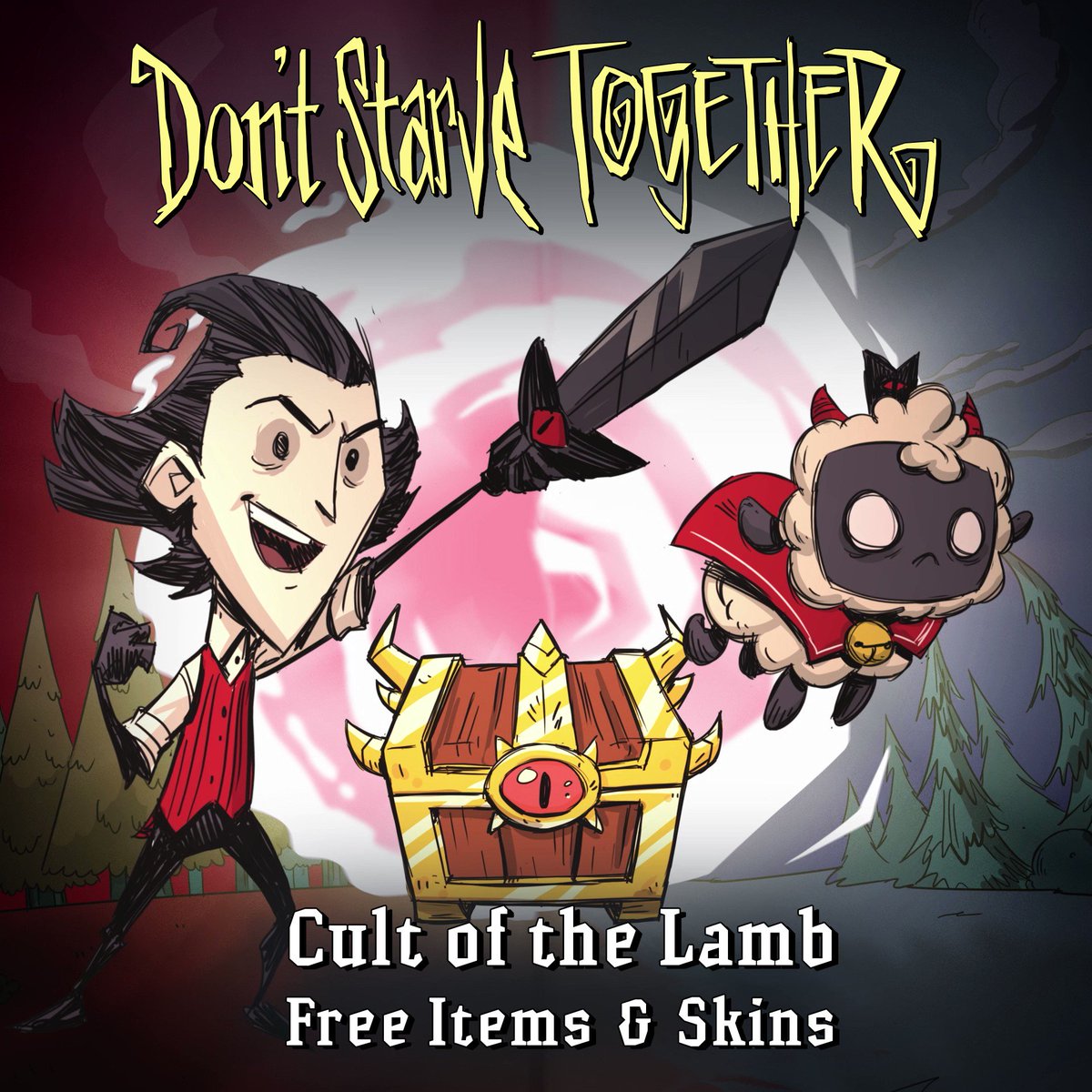 Cult of the Lamb x Don't Starve Together Details - Cult of the