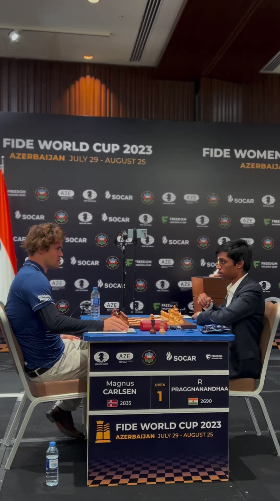 Magnus v Gukesh, Arjun v Pragg, Vidit v Nijat, Fabiano v Leinier! FIDE World  Cup QF Game 1 