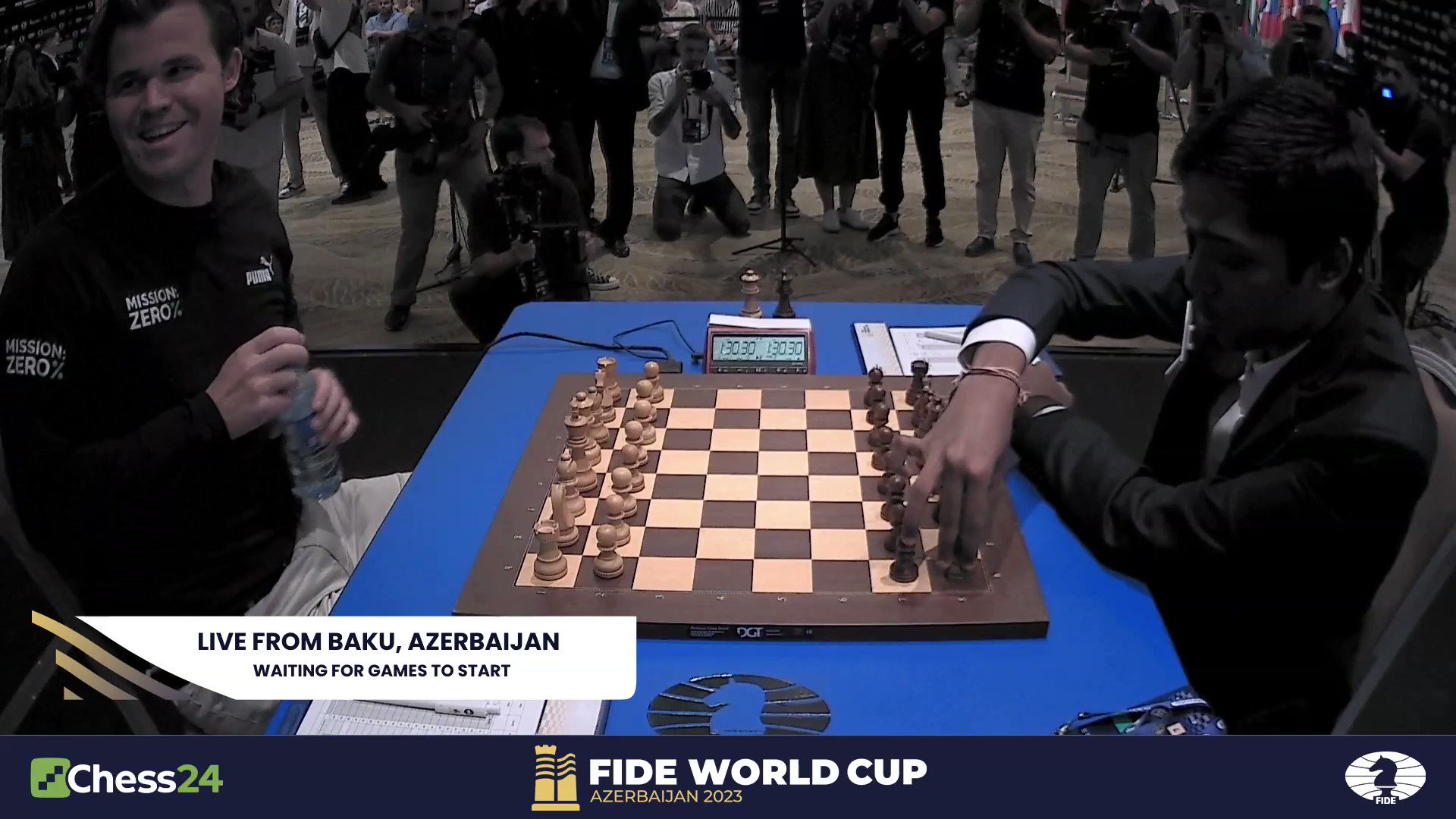 LIVE: Praggnanandhaa Vs Carlsen, World Chess Championship 2023 LIVE