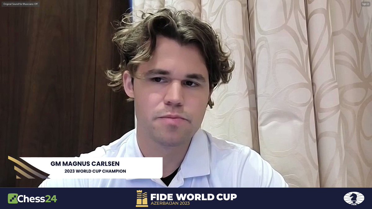 Magnus Carlsen: “I am him.” : r/chess