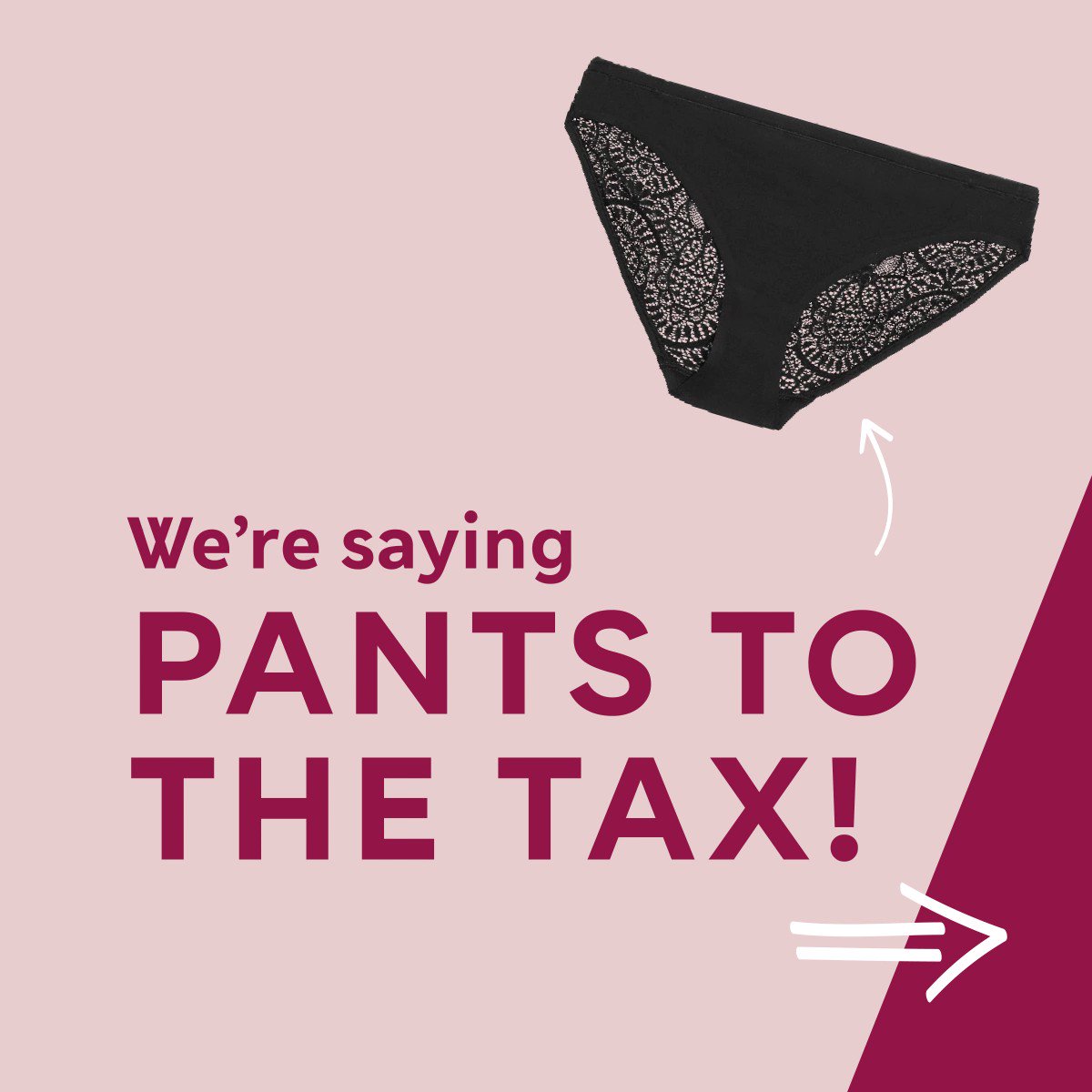 Say Pants to the Tax: M&S - Together with Wuka - Call on Government to  remove VAT from period pants