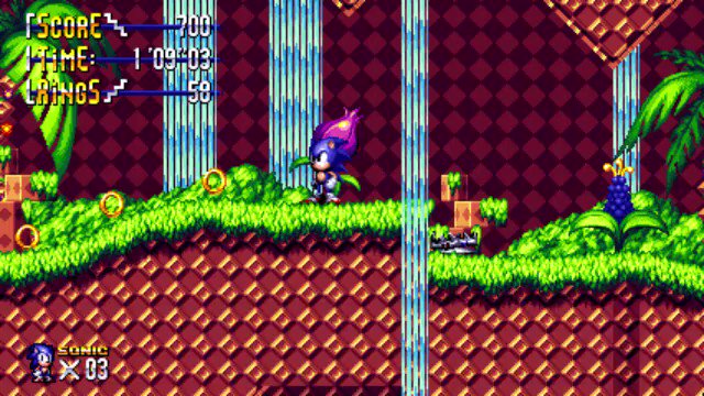 Green Hill Zone Act 2 from Sonic Mania #sonic #sonicthehedgehog #sonic