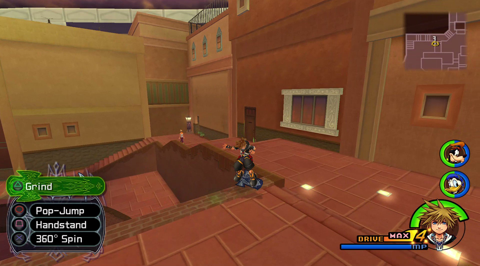 Kingdom Hearts (PS2) Gameplay