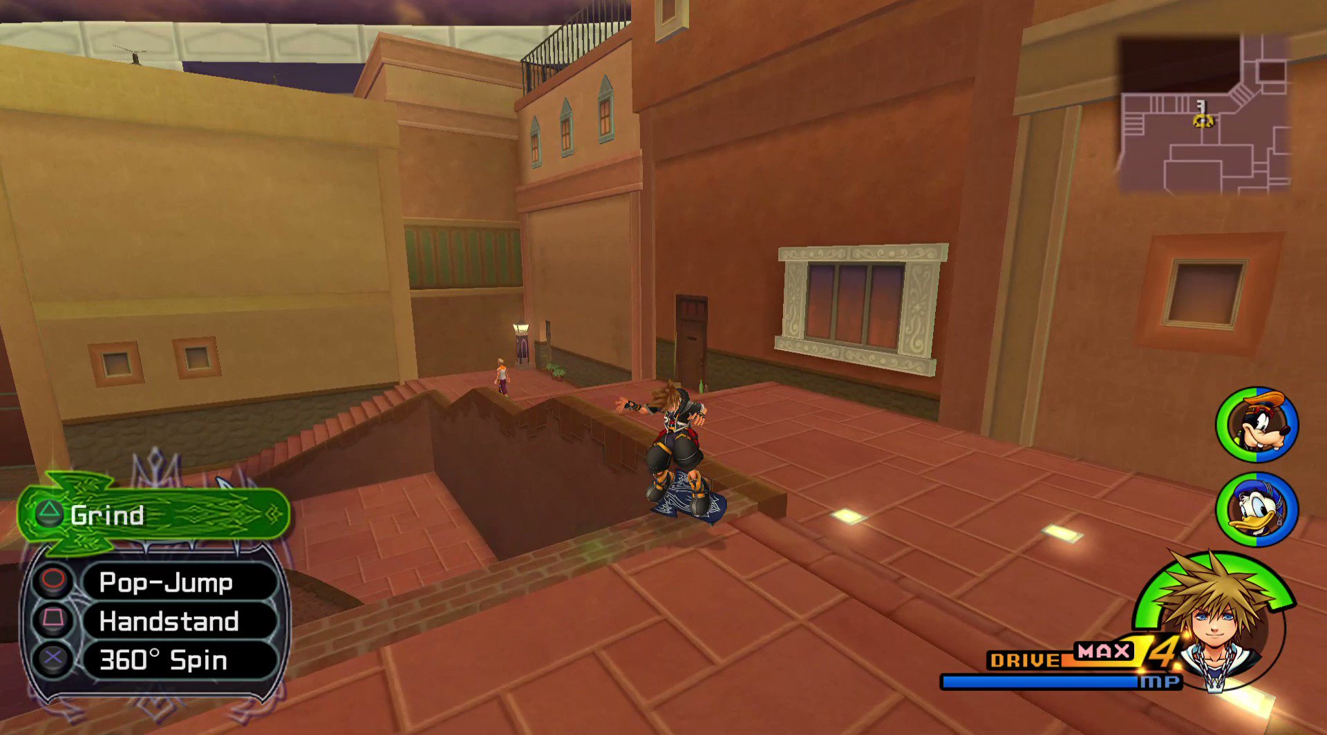 Kingdom Hearts  (PS2) Gameplay 