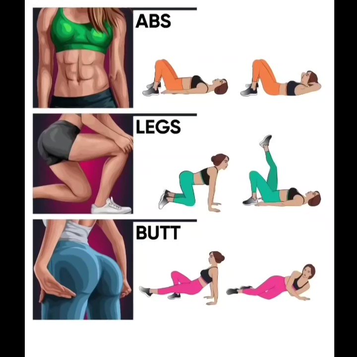 Exercises for abs thighs and buttocks sale