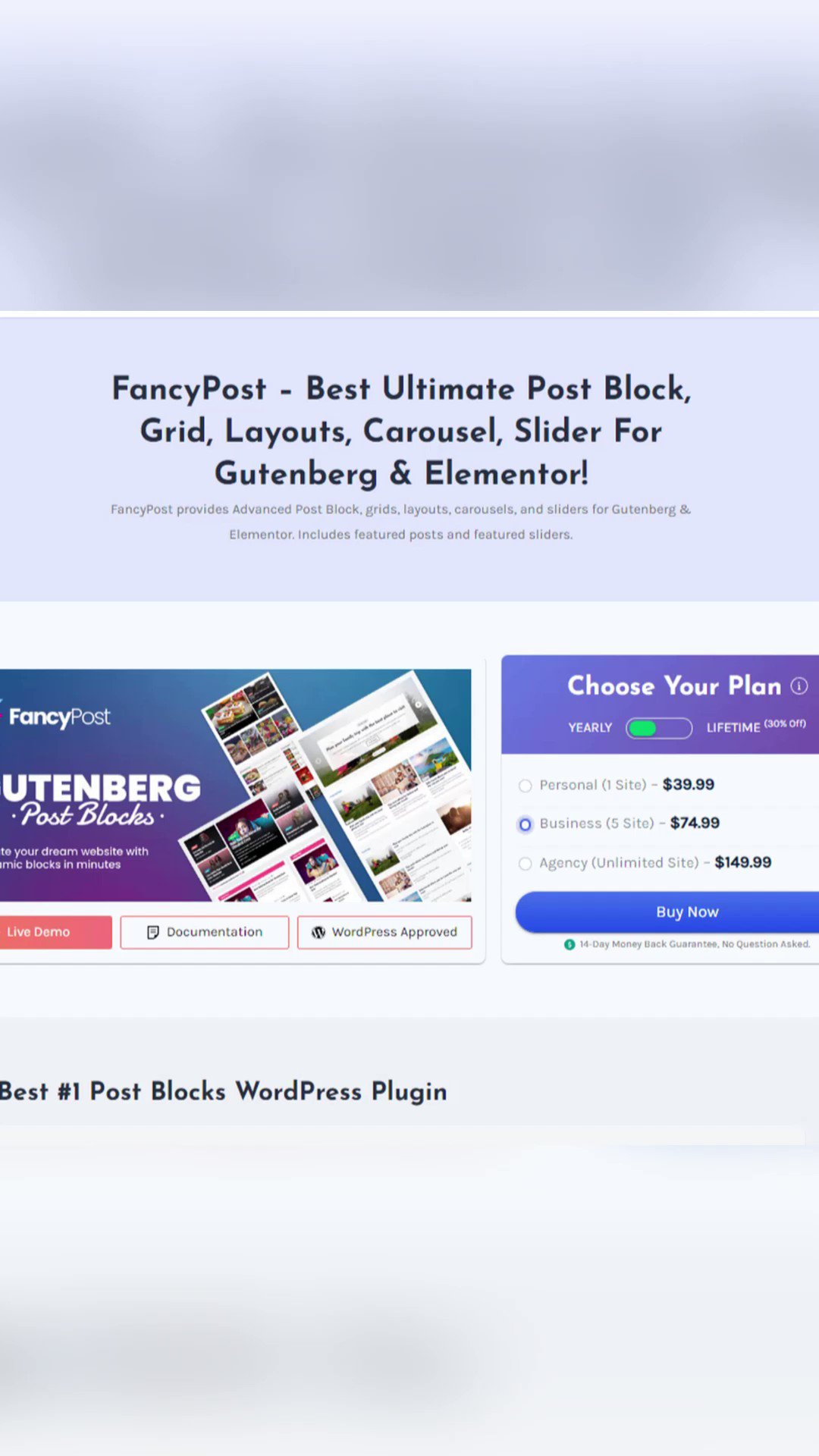 FancyPost – Best Ultimate Post Block, Post Grid, Layouts, Carousel