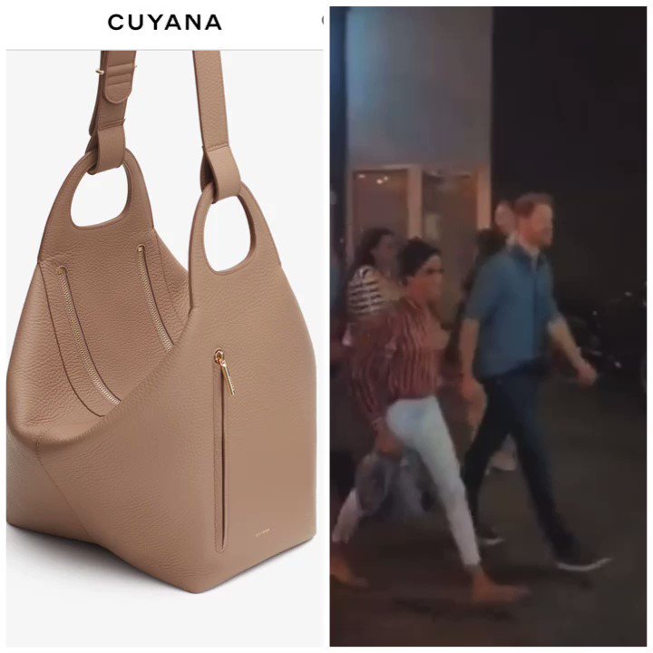 What Meghan Wore on Instagram: Cuyana reached out to to let us know that  Meghan carried the @cuyana 'Paloma' bag at dinner last night. Link in  stories! #whatmeghanwore #meghanmarkle #meghanmarklestyle #duchessofsussex  #meghanmarklefashion #