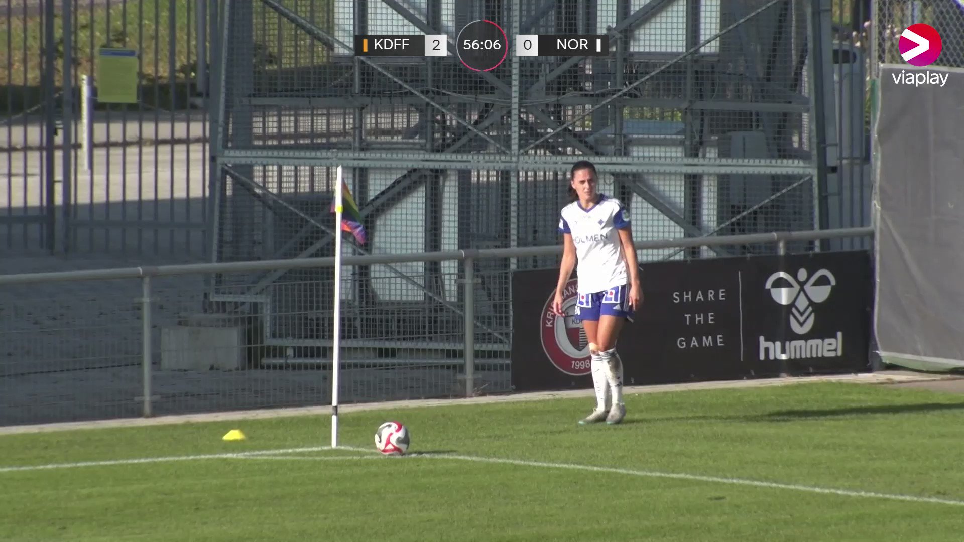 Wilma Leidhammar reducerar till 2-1 för @ifknorrkoping på Kristianstad Arena