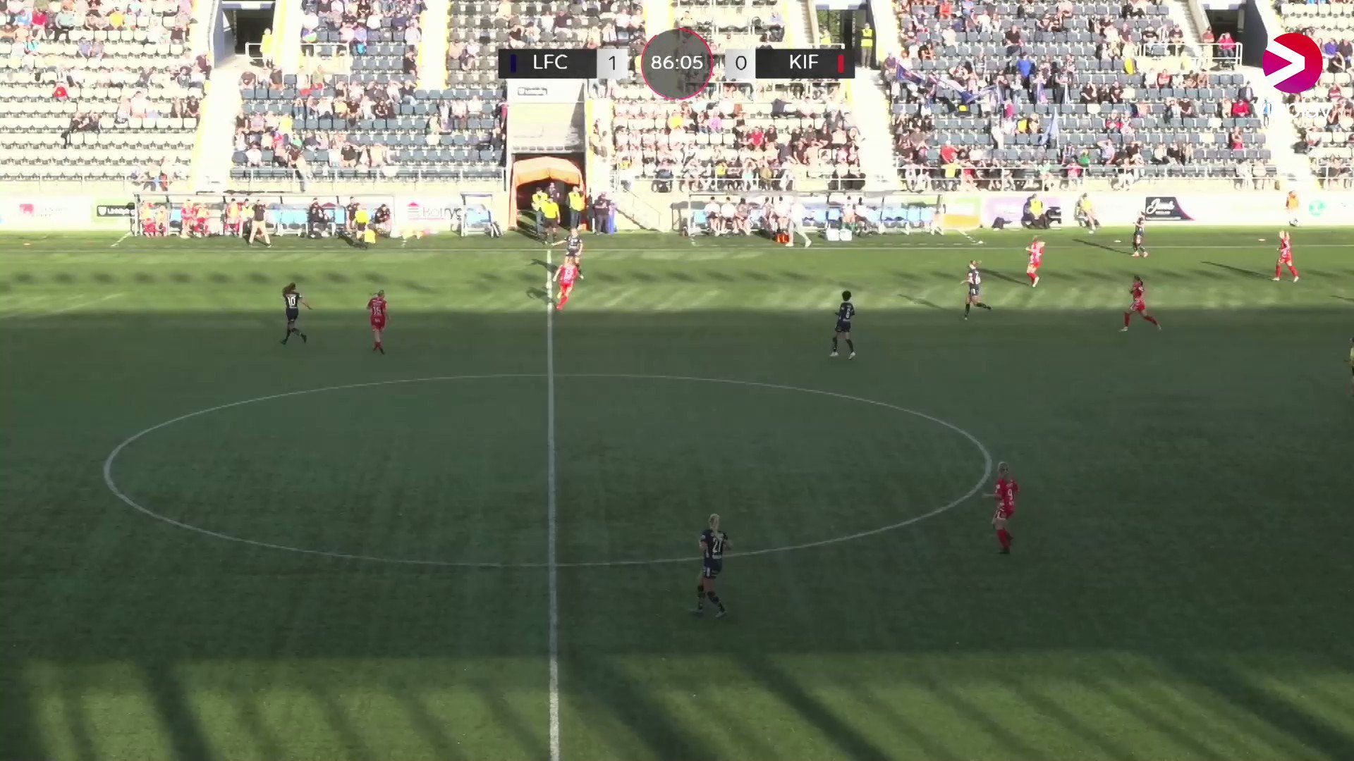 Cathinka Tandberg slår in 2-0 för @LinkopingFC efter ett vackert anfall