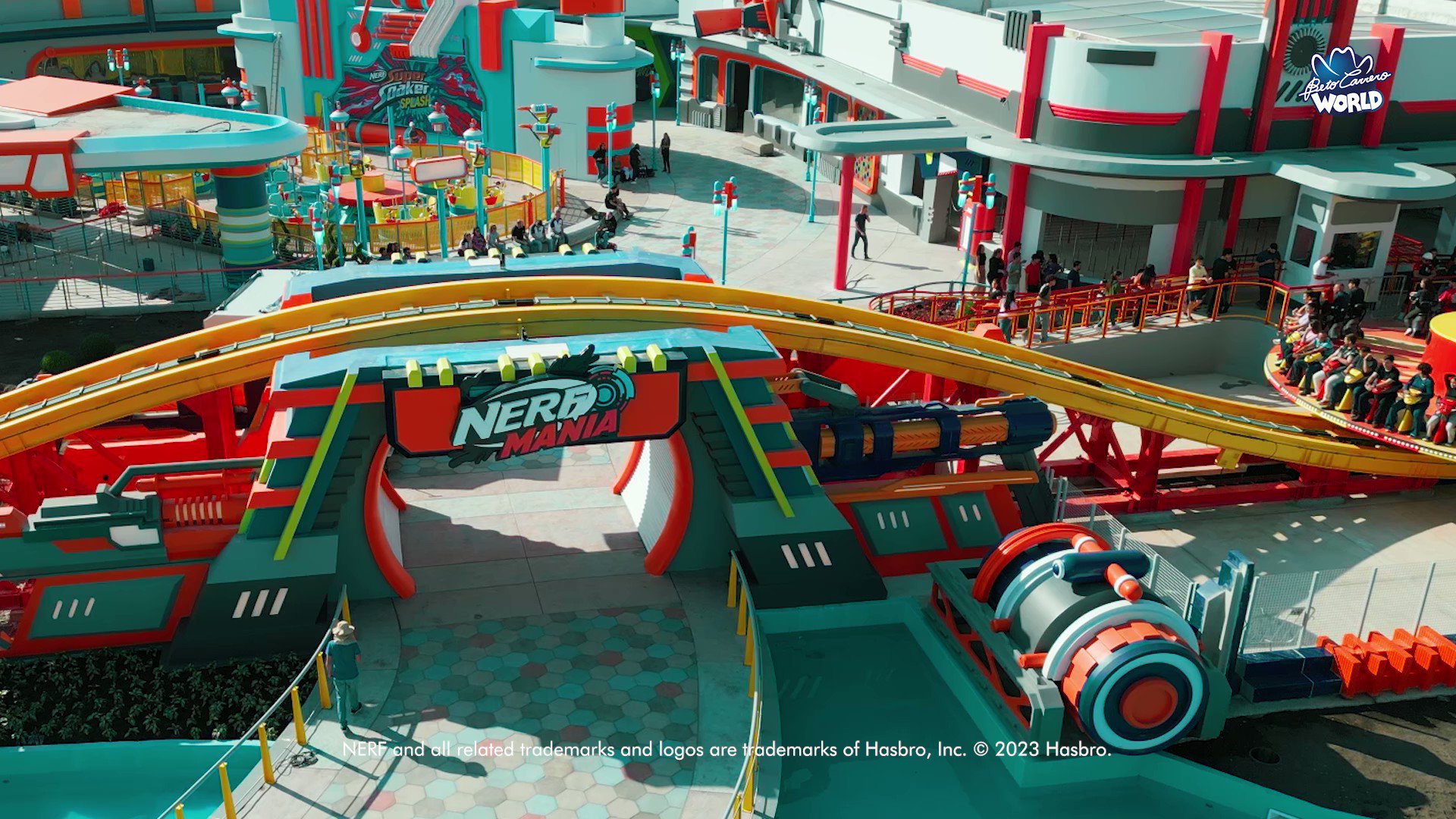 Conheça a Nerf Mania, a nova área temática do Beto Carrero World