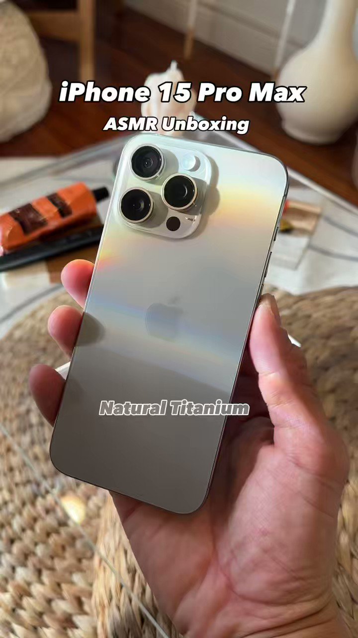 Unboxing the New iPhone 15 Pro Max in Natural Titanium