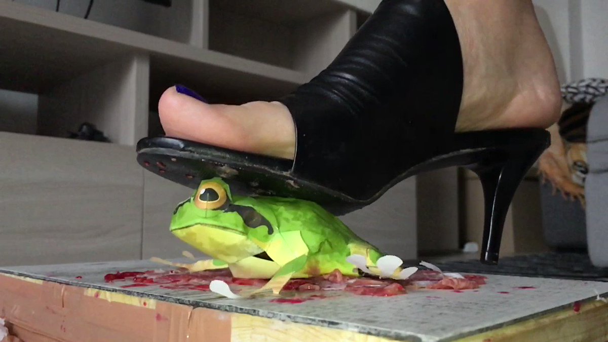 Frog crush fetish