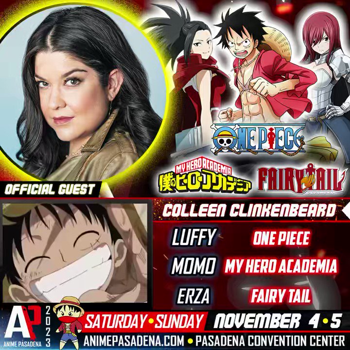 🏴‍☠️ONE PIECE FANS🏴‍☠️ Are you ready?! Come meet some of your favorite voice  actors from One Piece at Anime Pasadena 2023! They'll be…