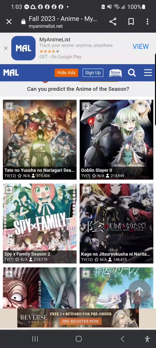 Sᴀʏɴ🍡 CR: 86, Playing: FFXVI 🔥 on X: Spring 2023 Anime Seasonals Tier List Just a regular update. Not ordered within ranks. / X