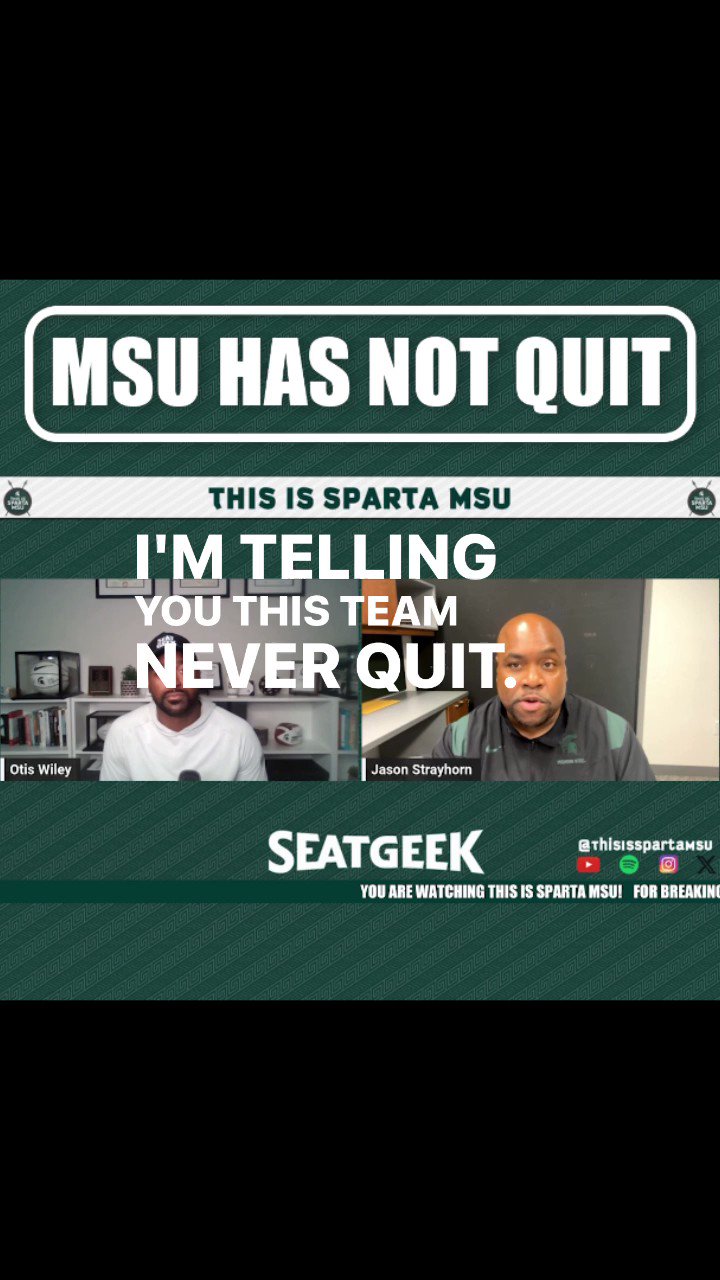 This is Sparta MSU Podcast (@ThisIsSpartaMSU) / X