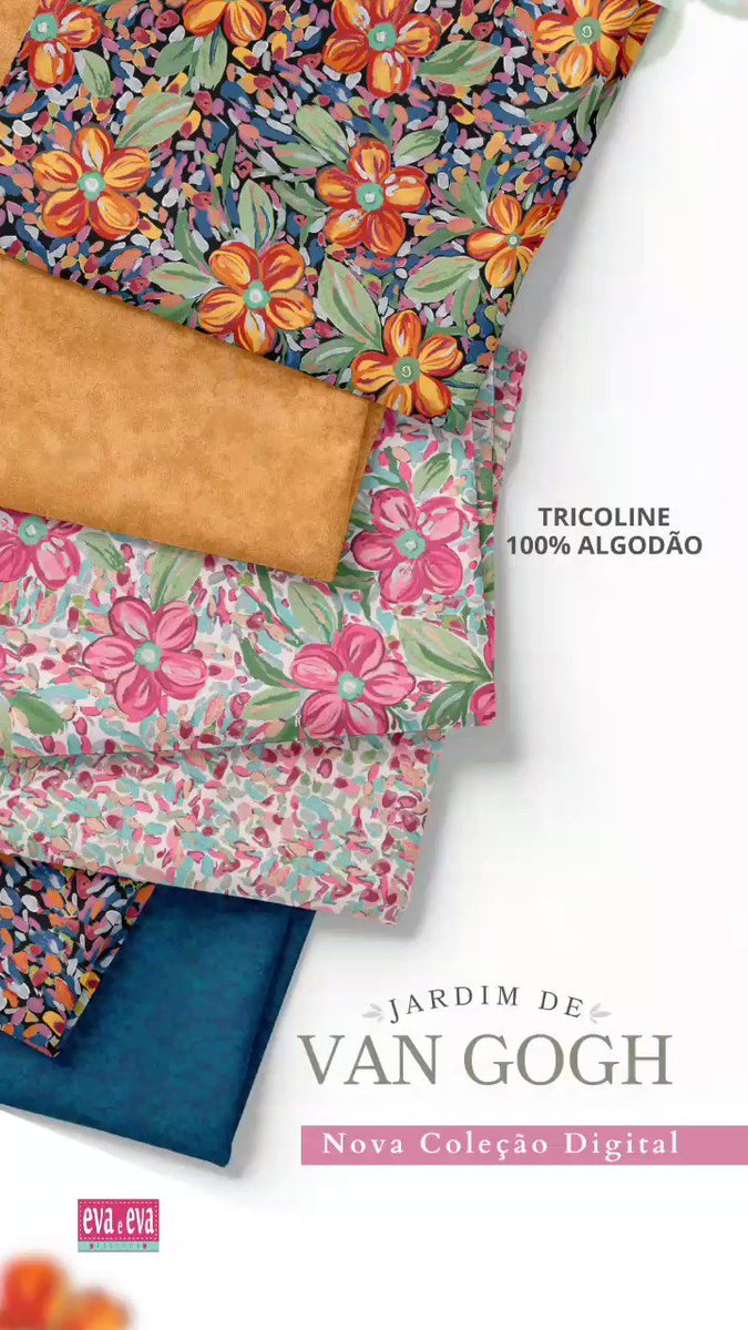 TECIDO TRICOLINE 100% ALGODÃO- MENOR PREÇO- Eva e Eva Tecidos