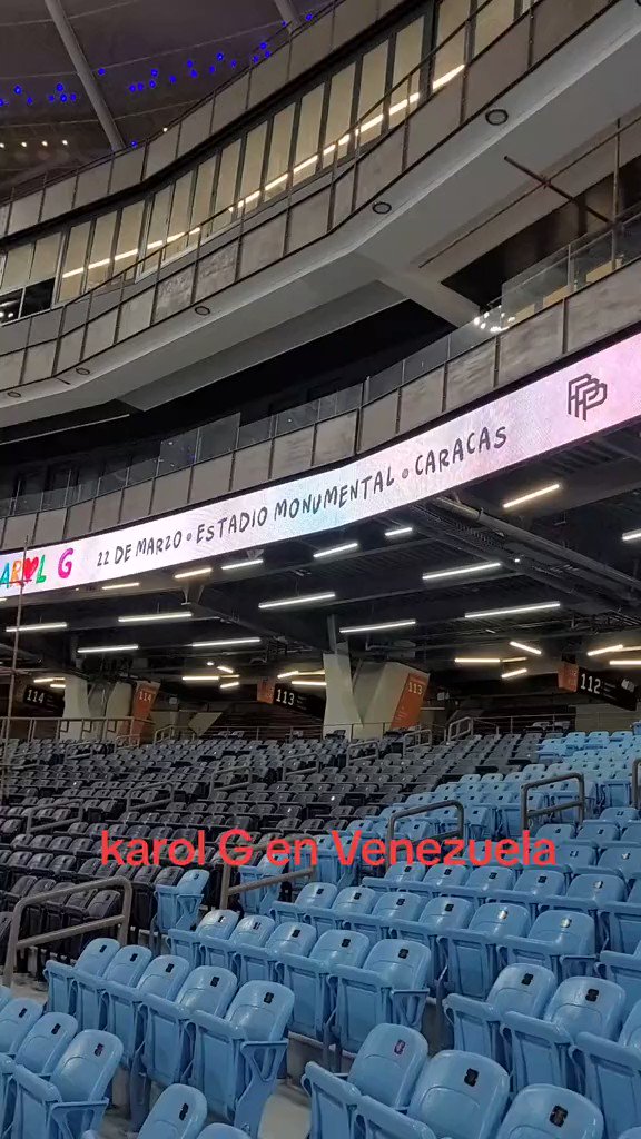 VENEZUELA SHOWS on X: "???? Así se ve el anuncio de KAROL G en el estadio Monumental Simón Bolívar de Caracas ????️ ???? 22 Marzo 2024 • Mañana Será Bonito Tour VENEZUELA