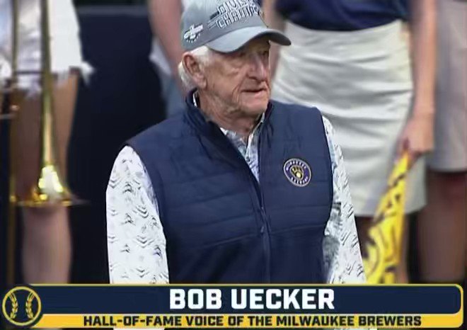 Announcer Schedules on X: Hall of Fame broadcaster Bob Uecker throws out  ceremonial first pitch before Game One of #Brewers vs. #DBacks NL Wild  Card. #MLB #MLBPlayoffs  / X