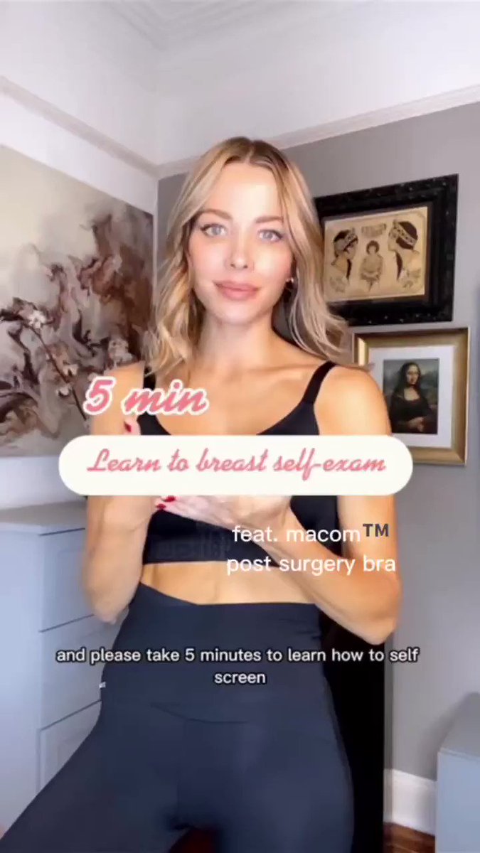 Harley Medical Group on X: Be breast aware this month, and every month,  with compression expert Nadja from Macom Medical 💗 Remember to be bra free  when doing this! #breastcancerawareness  /