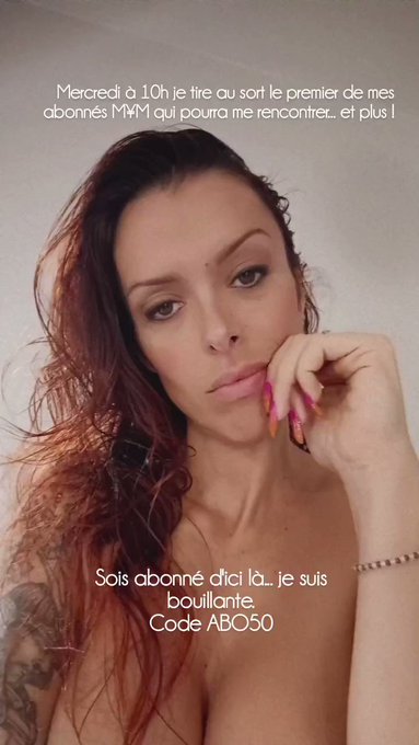 Mercredi 10h, je tire au sort le premier abonn&eacute; MYM qui va pouvoir me rencontrer ! Abonne toi avant demain<a href="/tag/domina"class="tags"><span>#domina</span></a>