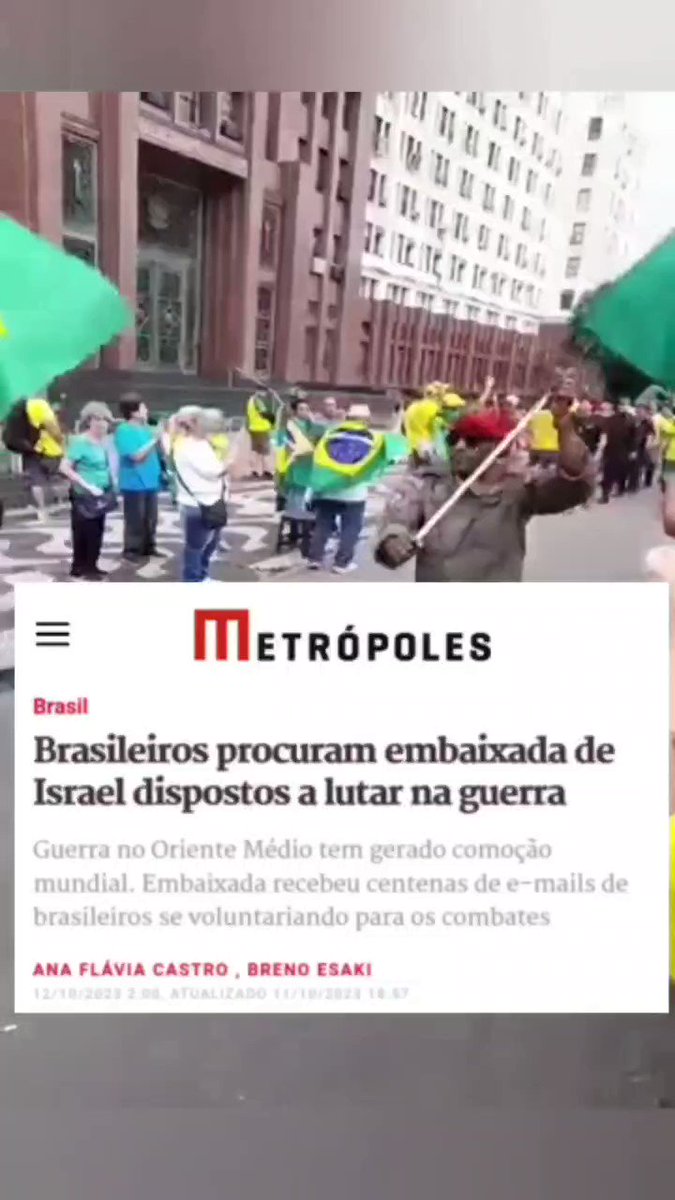 Brasileiros procuram embaixada de Israel se voluntariando para