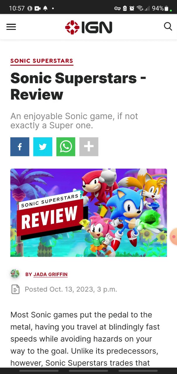 Sonic Superstars Review - IGN