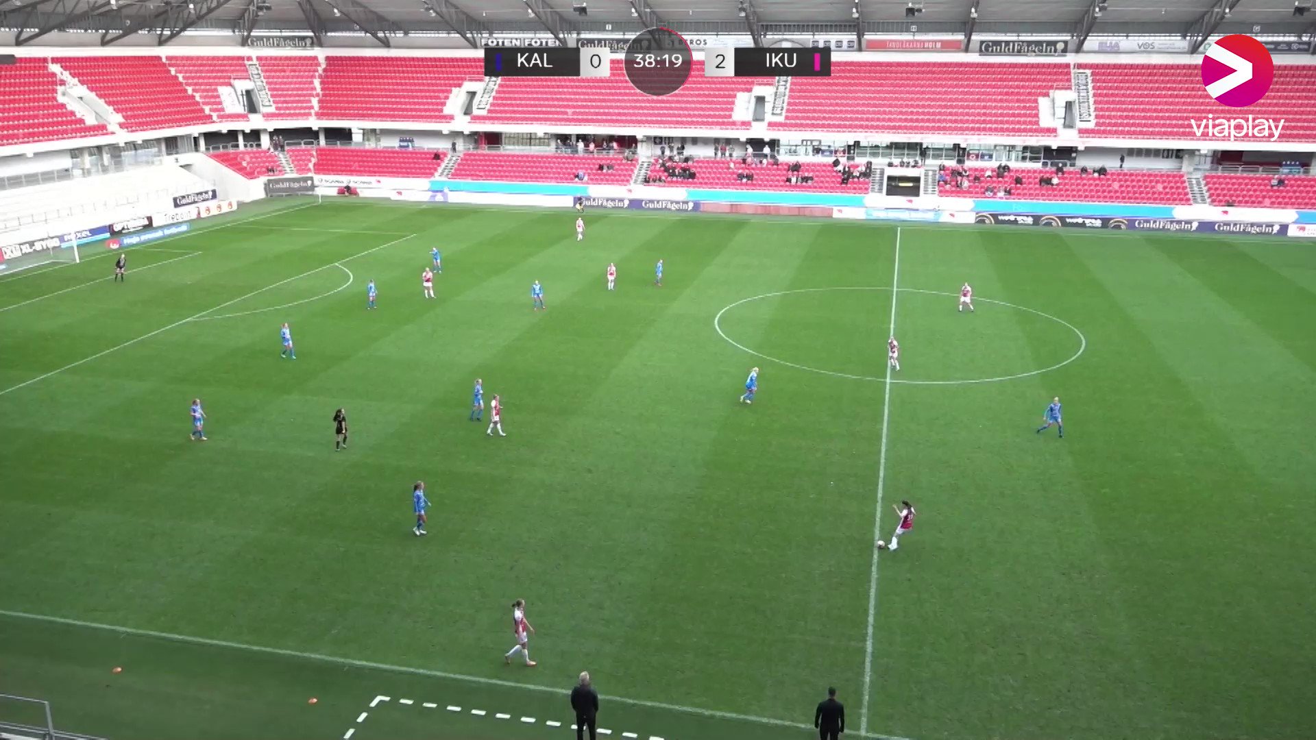 Fem raka matcher utan mål fick räckaÄntligen lossnar det för @ifk_kalmar som reducerar genom Moa Petersson