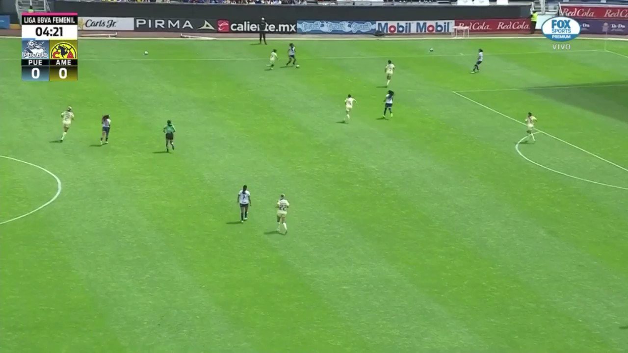 ¡¡¡G⚽LAZ⚽!!!Con 💥potencia y su 💫 superpoder, Kiana Palacios abrió de esta manera el marcador.#VamosPorEllas👊🏼